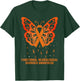 Functional Neurological Disorder Awareness Orange Butterfly T-Shirt - T-Shirt | Forest