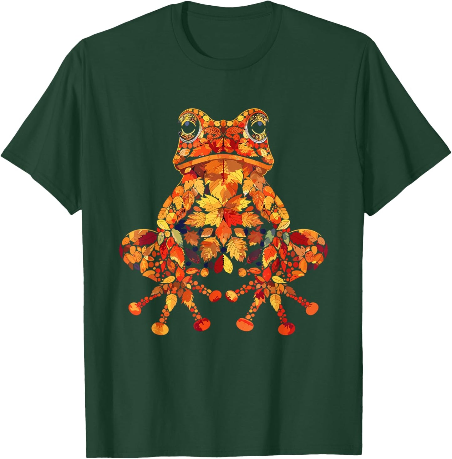 Frog Wildlife Nature Autumn Leaves Fall T-Shirt - T-Shirt | Forest