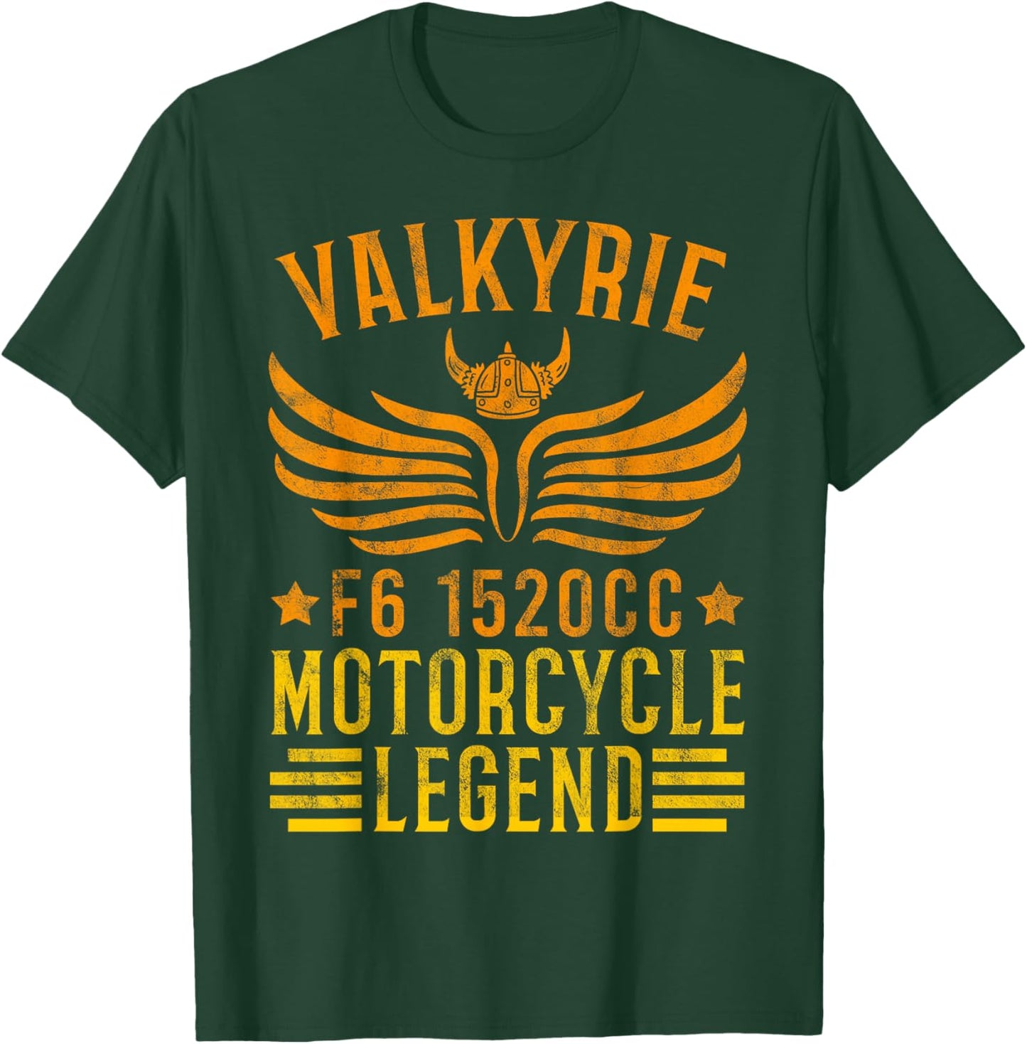 Vintage Valkyrie Motorcycle F6 1520cc Biker Mechanic Gift T-Shirt - T-Shirt | Forest