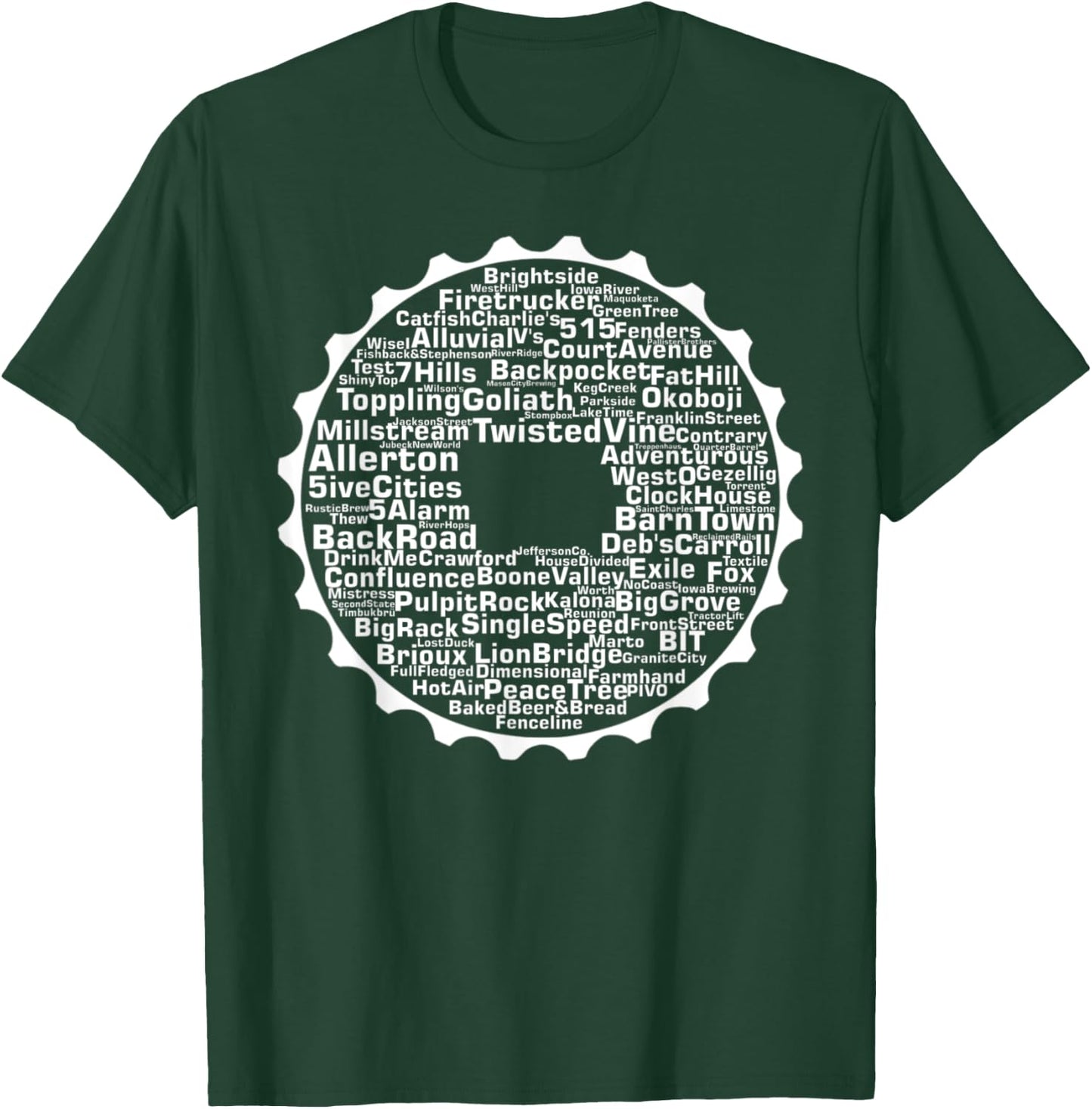 Drink Local Iowa Breweries T-Shirt - T-Shirt | Forest