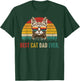 Best Cat Dad Ever Funny Fathers Day Vintage Cat Daddy T-Shirt - T-Shirt | Forest