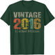 Vintage 2016 Limited Edition 9th Birthday Gifts 9 Year Old T-Shirt - T-Shirt | Forest