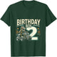 Kids 2 Year Old quad ATV Four Wheeler 2nd Birthday Boy T-Shirt - T-Shirt | Forest