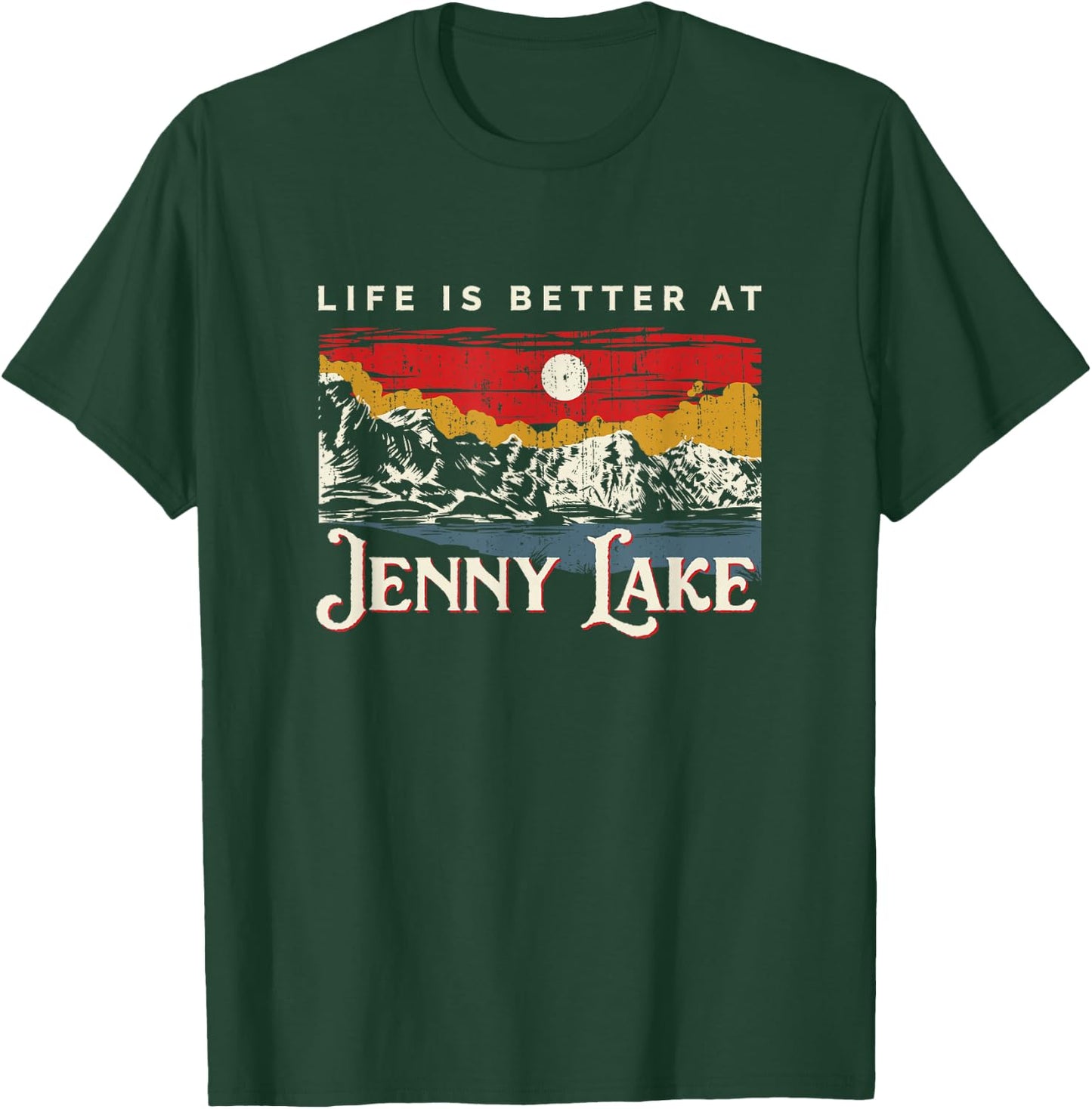 Jenny Lake Lake Life Life Is Better At The Lake Camping T-Shirt - T-Shirt | Forest