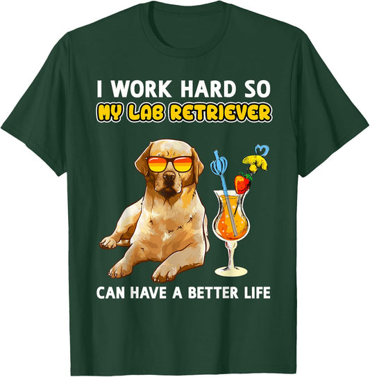 Funny Yellow Lab Shirt Labrador Retriever Lover T-Shirt - T-Shirt | Forest