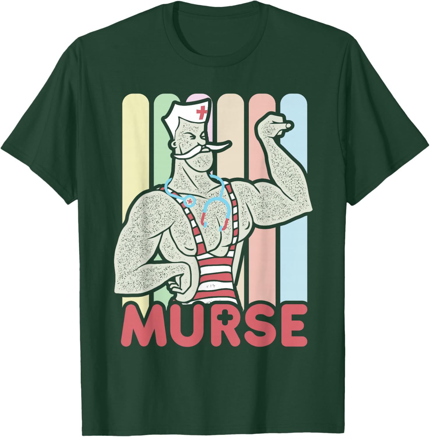 Funny Male Nurse Murse T-Shirt - T-Shirt | Forest
