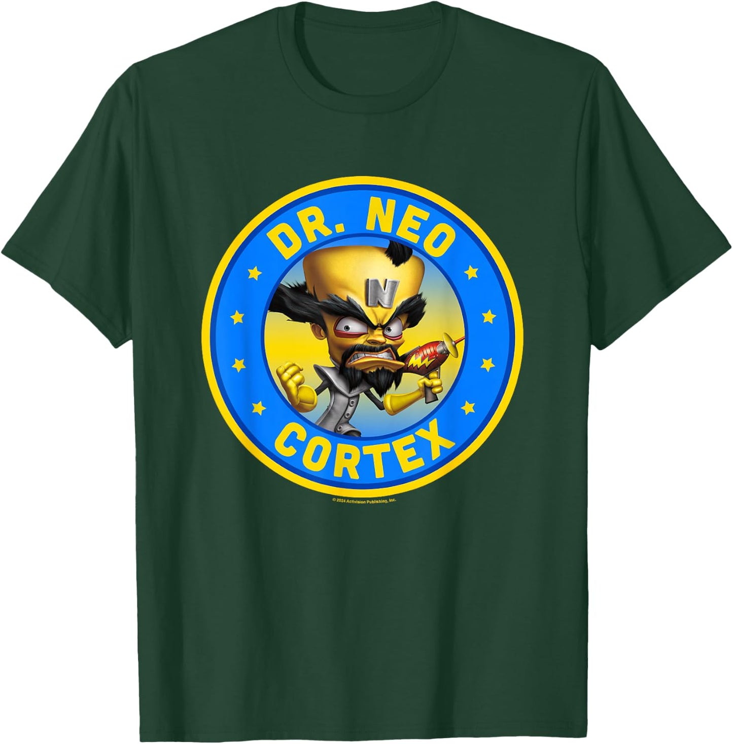 Crash Bandicoot Dr. Neo Cortex Star Spangled Logo T-Shirt - T-Shirt | Forest