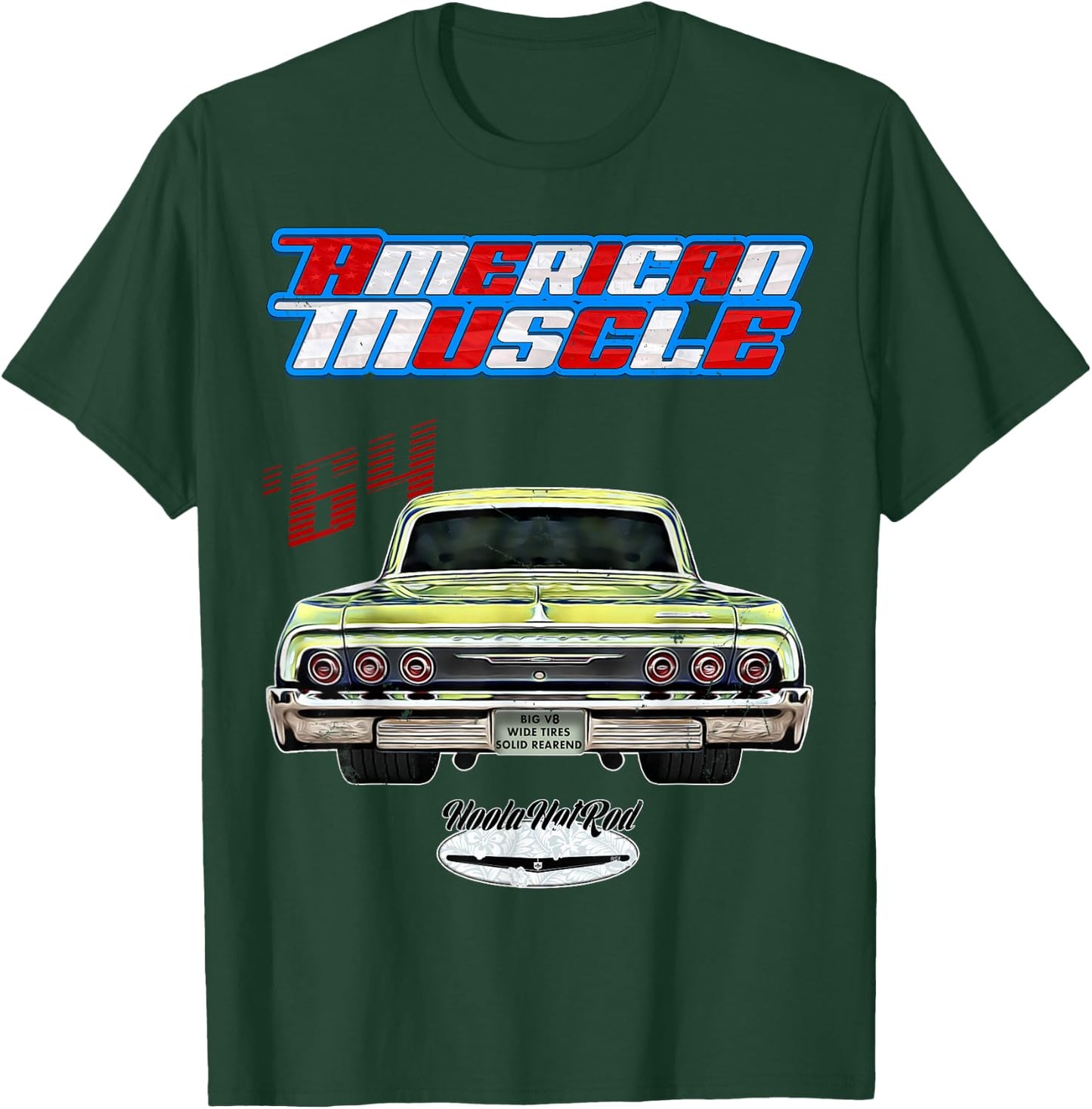 1964,64,HotRod,Impala,Biscayne,Del Ray,DelRay,Muscle Car,USA T-Shirt - T-Shirt | Forest