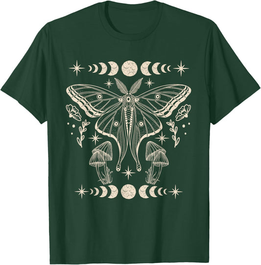 Luna Moth Therian Grunge Fairycore Aesthetic Cottagecore T-Shirt - T-Shirt | Forest