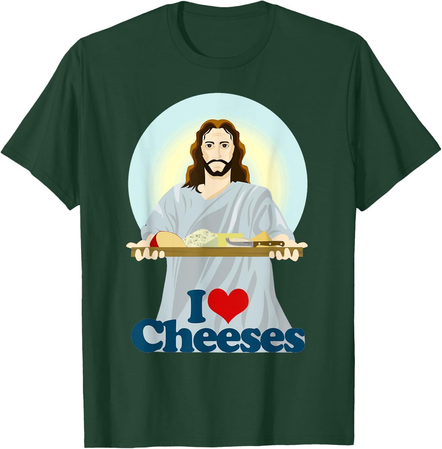 I Love Jesus Cheeses Christian T-Shirt - T-Shirt | Forest