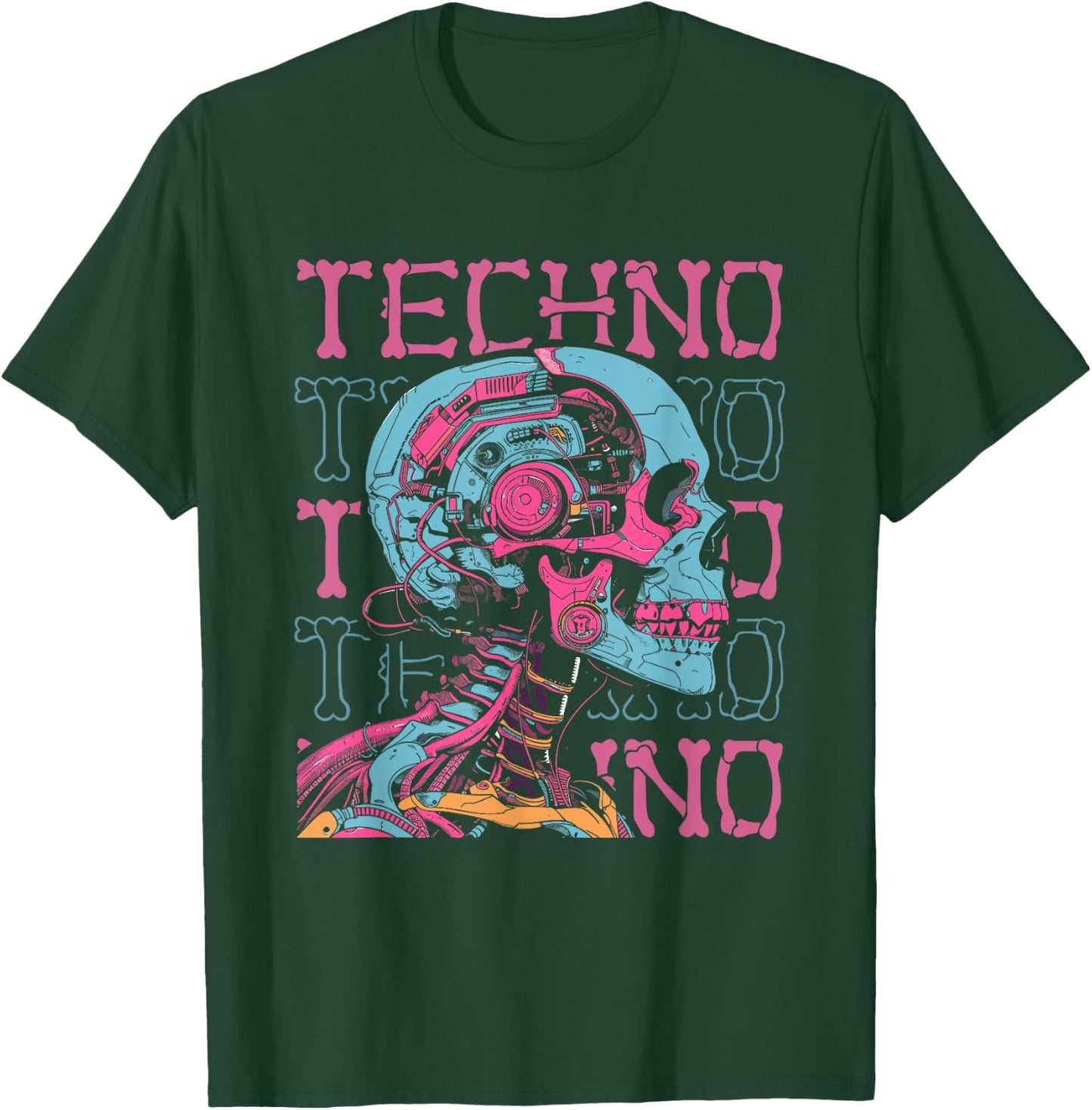 Techno Electro Hardtekk Raver Clubbing - Rave Techno T-Shirt - T-Shirt | Forest