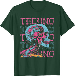 Techno Electro Hardtekk Raver Clubbing - Rave Techno T-Shirt - T-Shirt | Forest