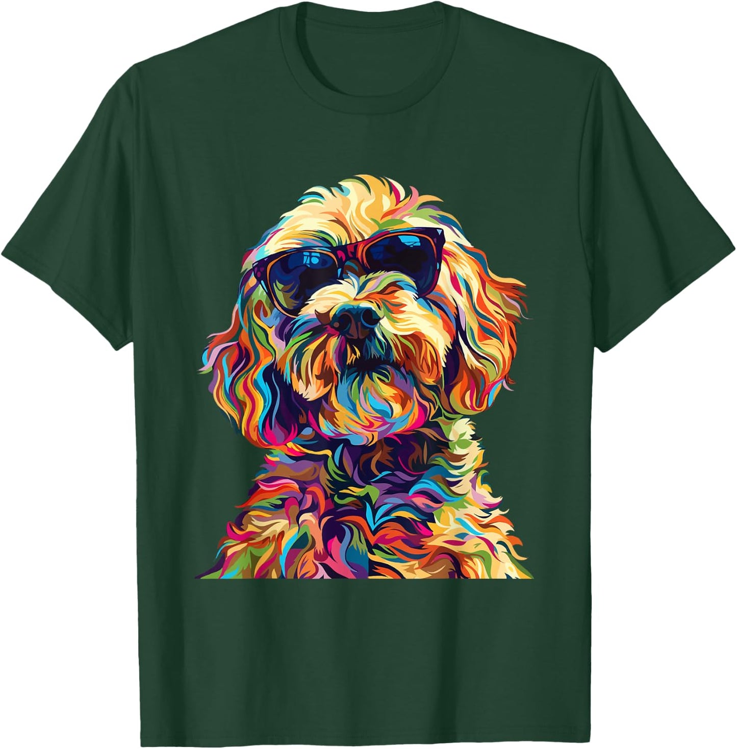Cockapoo Lovers Design Pop Art Funny Cockapoo Dog T-Shirt - T-Shirt | Forest