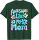 Awesome Like My Mom Mommy Groovy Graphic Mother's Day , Small, Black T-Shirt - T-Shirt | Forest