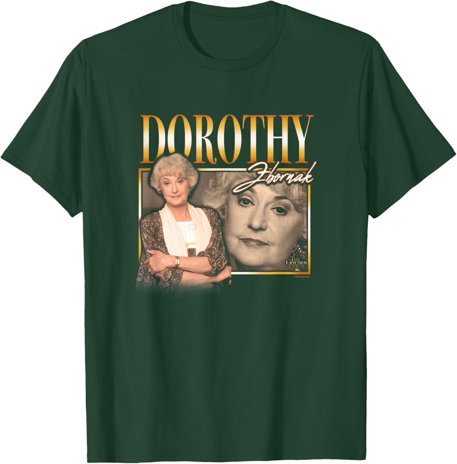 The Golden Girls Iconic Dorothy Znornak 90s Retro Portrait T-Shirt - T-Shirt | Forest
