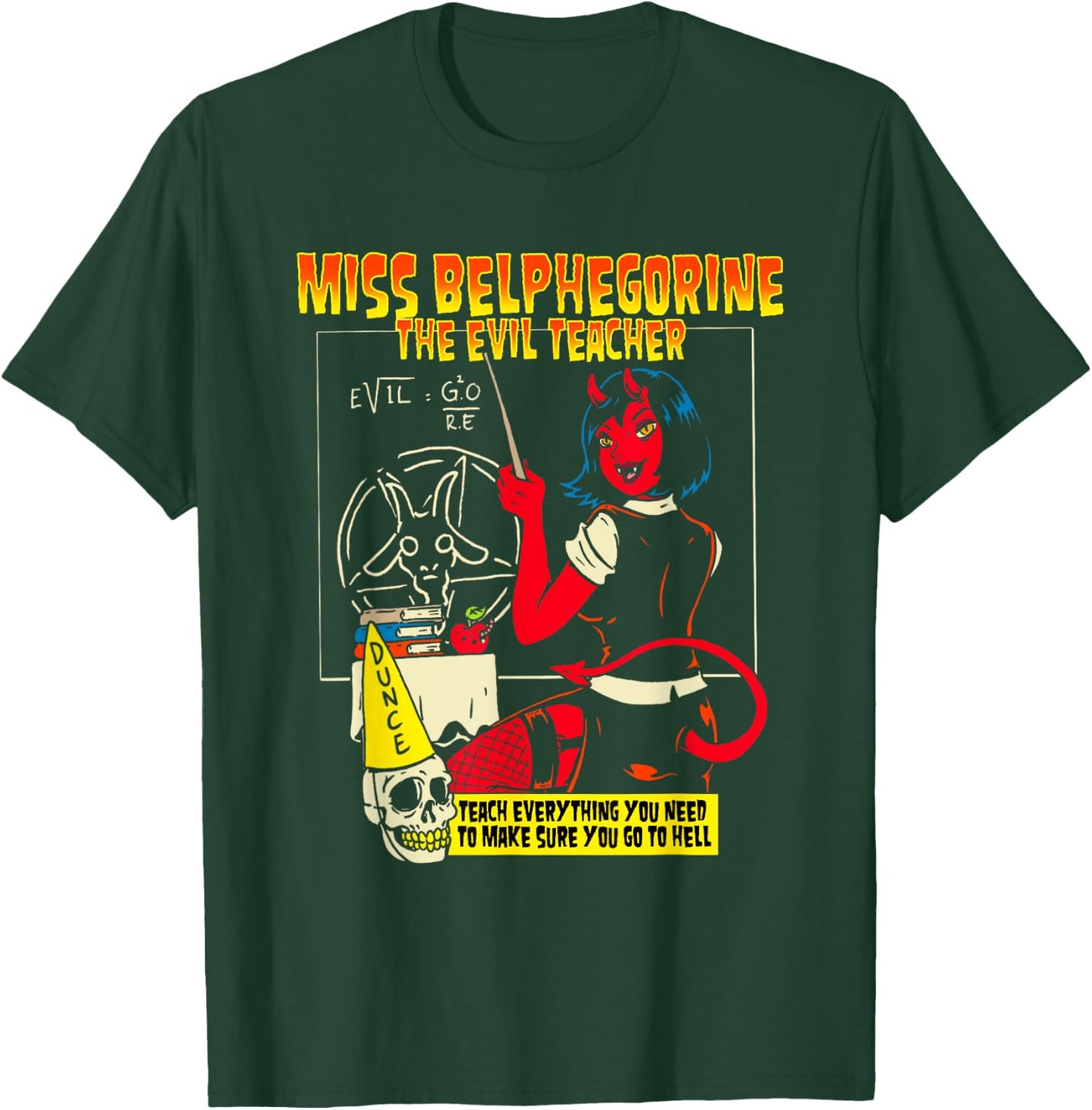 Miss Belphegorine Belphegor Demon Succubus Evil Teacher Women T-Shirt - T-Shirt | Forest