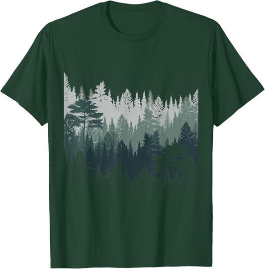 Outdoor Nature Trees Wildlife Night Forest T-Shirt - T-Shirt | Forest