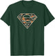 DC Comics Superman Shield Orange Camo White Outline T-Shirt - T-Shirt | Forest