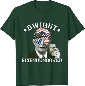 Dwight Eisenhungover Dwight Eisenhower Drinking Presidents T-Shirt - T-Shirt | Forest
