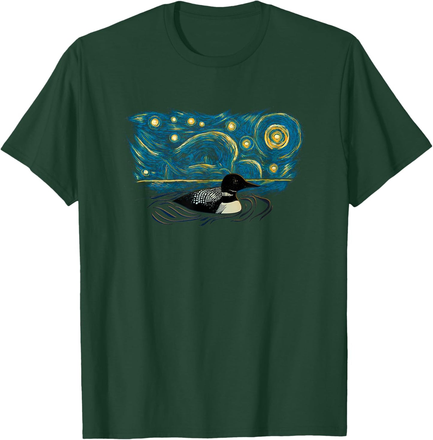 Retro Vintage Style Loon T-Shirt - T-Shirt | Forest