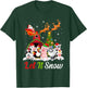 Let It Snow Merry Xmas Gift Farm Animals Tractor T-Shirt - T-Shirt | Forest