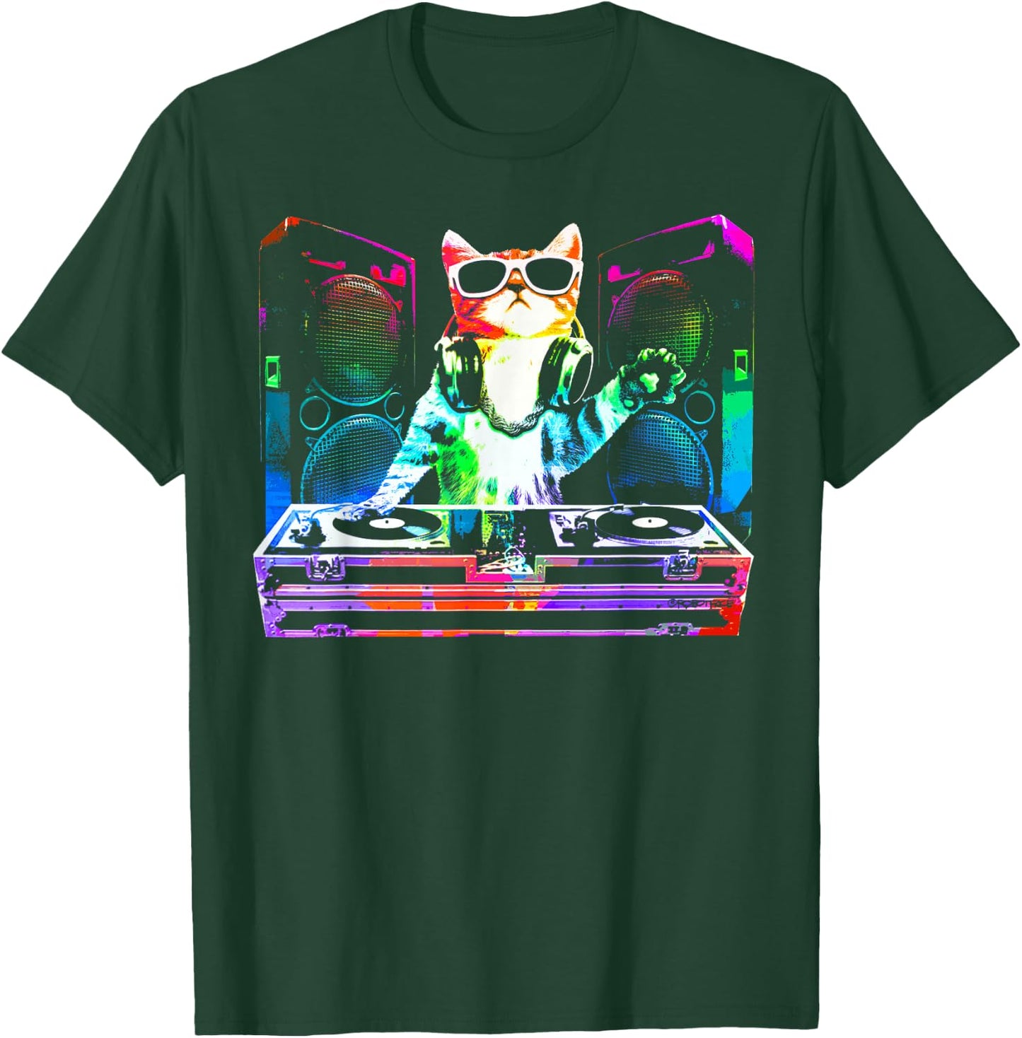 House CAT (New DJ Cat Kitty) T-Shirt - T-Shirt | Forest