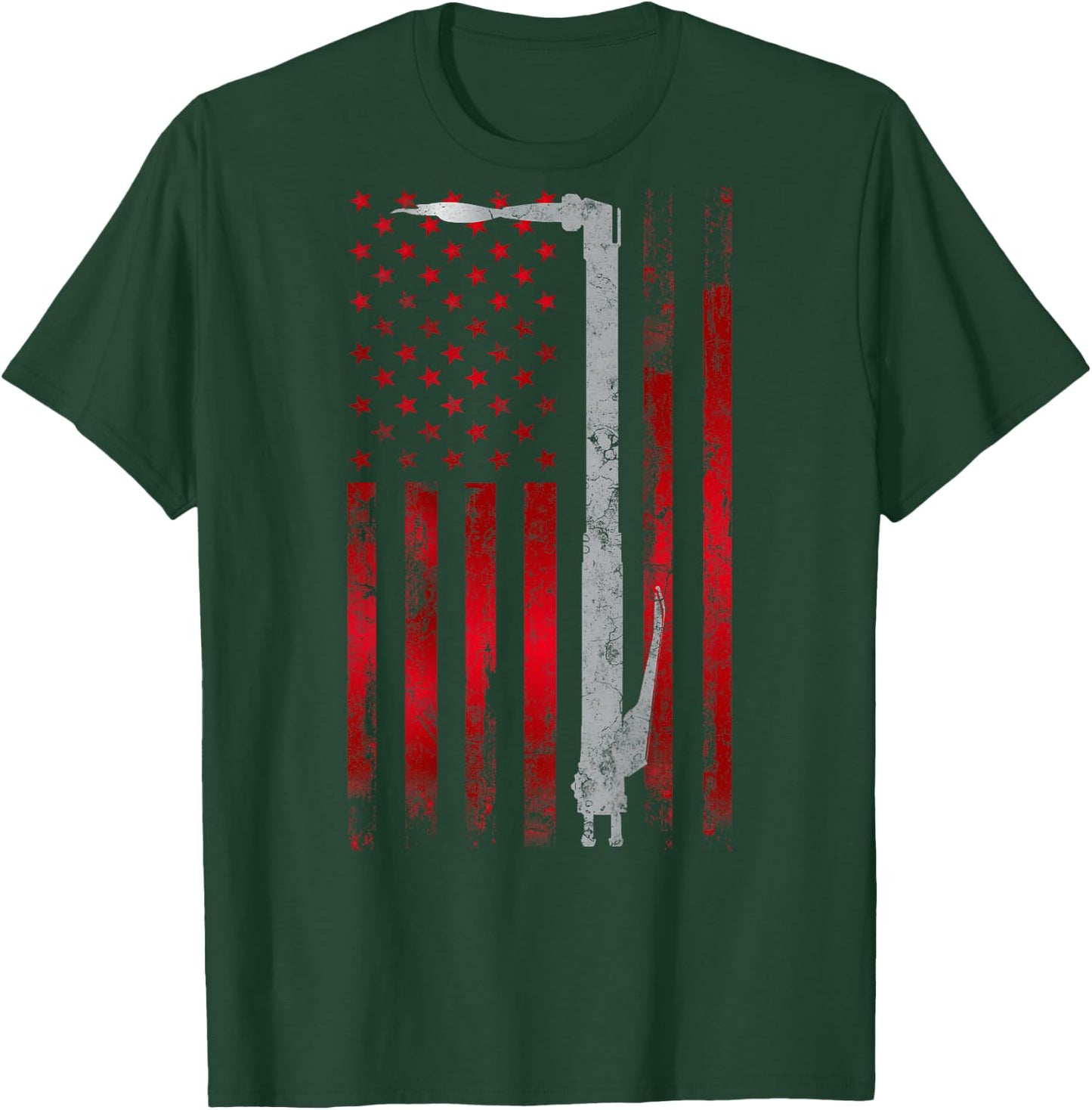 Welding Vintage Patriotic USA American Flag Welder gift T-Shirt - T-Shirt | Forest