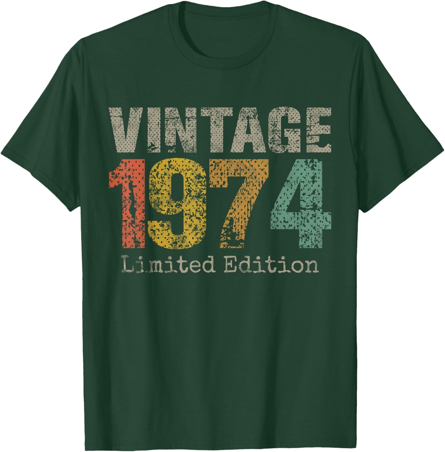 Vintage 1974 Limited Edition 51st Birthday Gifts 51 Year Old T-Shirt - T-Shirt | Forest