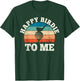 Vintage Retro Birthday Party Happy Birdie To Me Funny Golf T-Shirt - T-Shirt | Forest