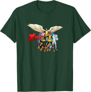 Marvel X-Men Original Team Super Hero Poses Group Shot T-Shirt - T-Shirt | Forest