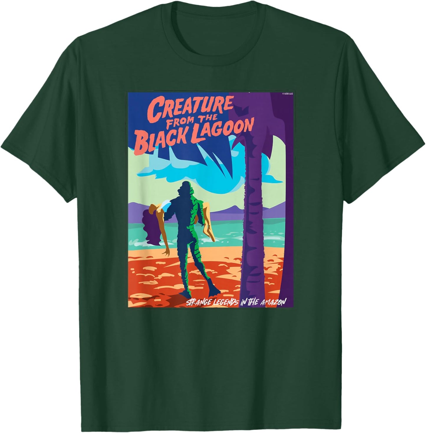 Universal Monsters Creature from the Black Lagoon Poster T-Shirt - T-Shirt | Forest