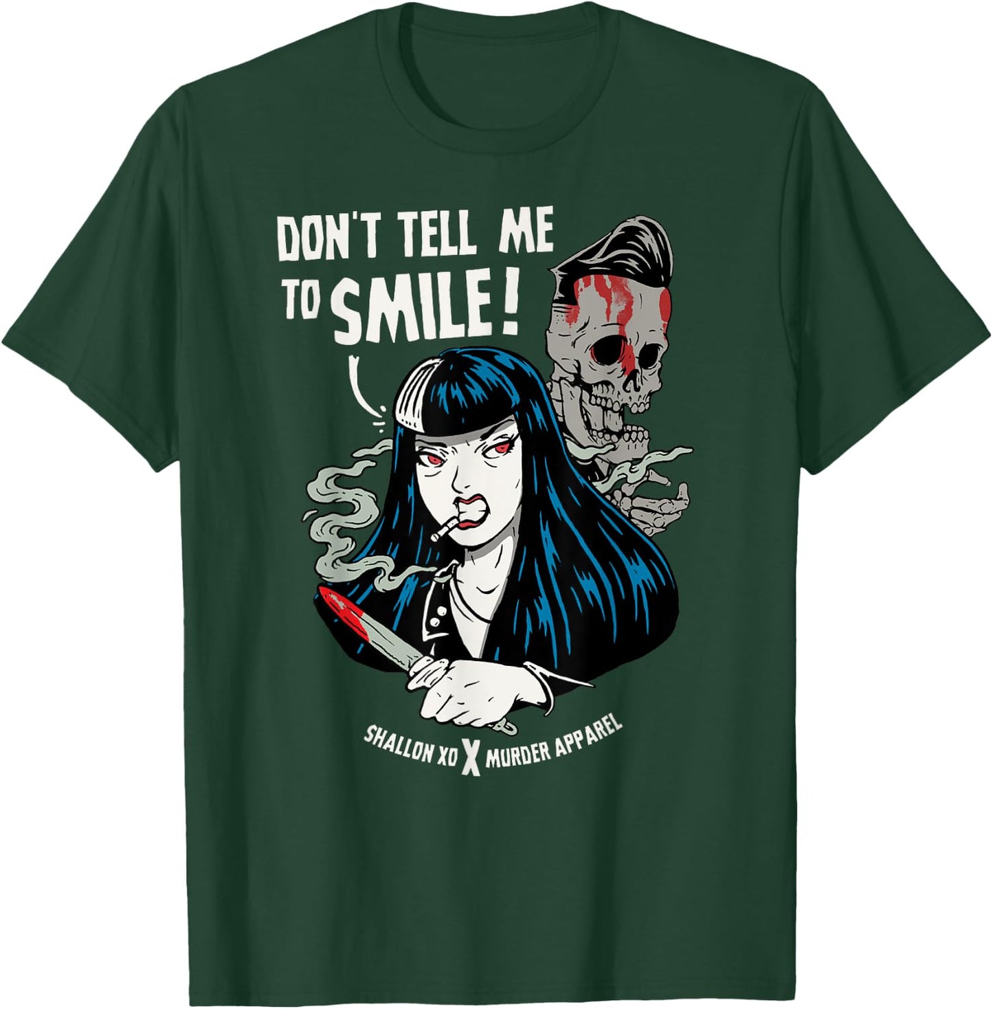 Don't Tell Me To Smile Feminist AF T-Shirt - T-Shirt | Forest