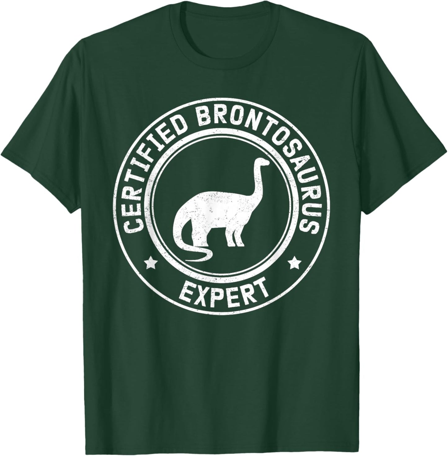 Brontosaurus Expert | Dinosaurs Brontosauruses T-Shirt - T-Shirt | Forest