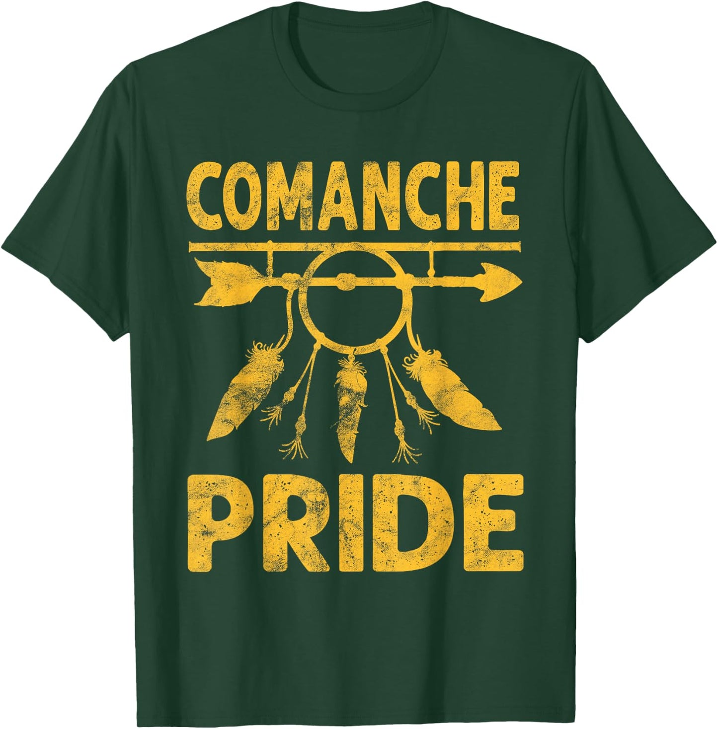 comanche Pride Native American vintage Gift Men Women T-Shirt - T-Shirt | Forest