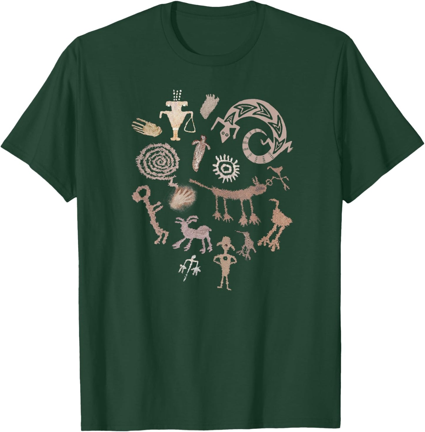 Multiple Petroglyphs! Rock carvings. T-Shirt - T-Shirt | Forest