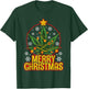 Merry Christmas Weed Marijuana Leaf Christmas Tree Pot Leaf T-Shirt - T-Shirt | Forest