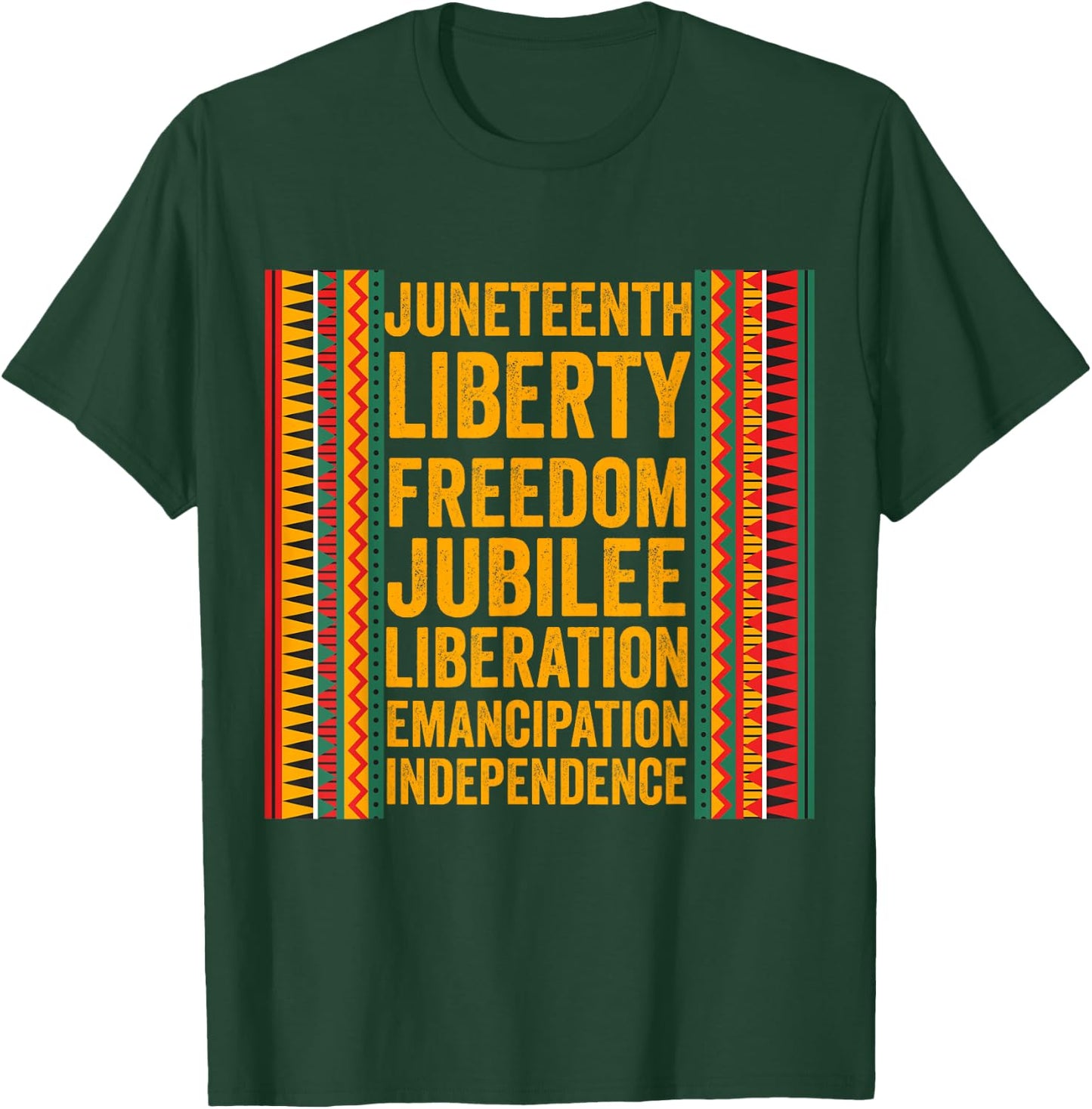 Juneteenth Freedom Day Jubilee Day June 19 Black History T-Shirt - T-Shirt | Forest