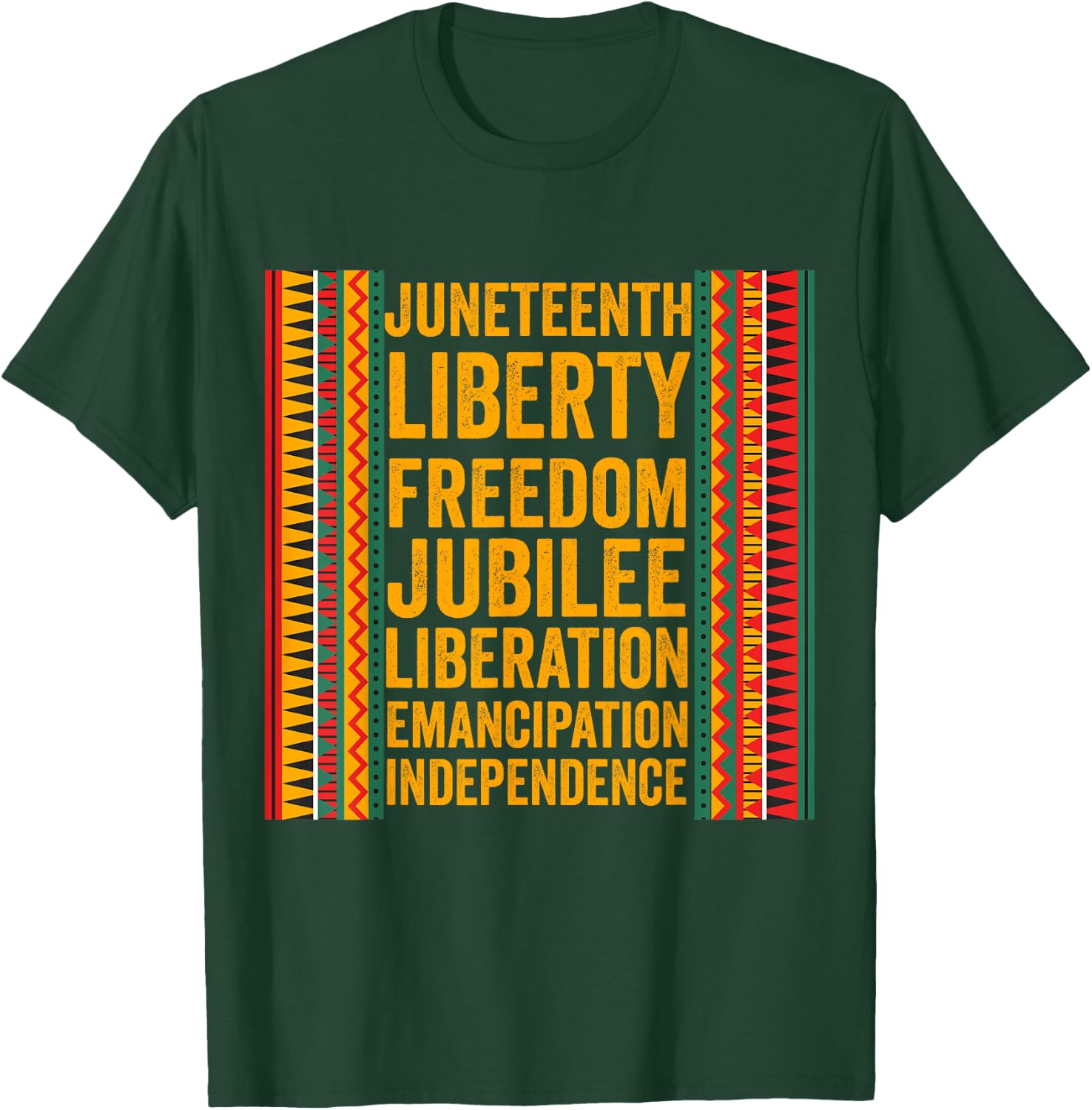 Juneteenth Freedom Day Jubilee Day June 19 Black History T-Shirt - T-Shirt | Forest