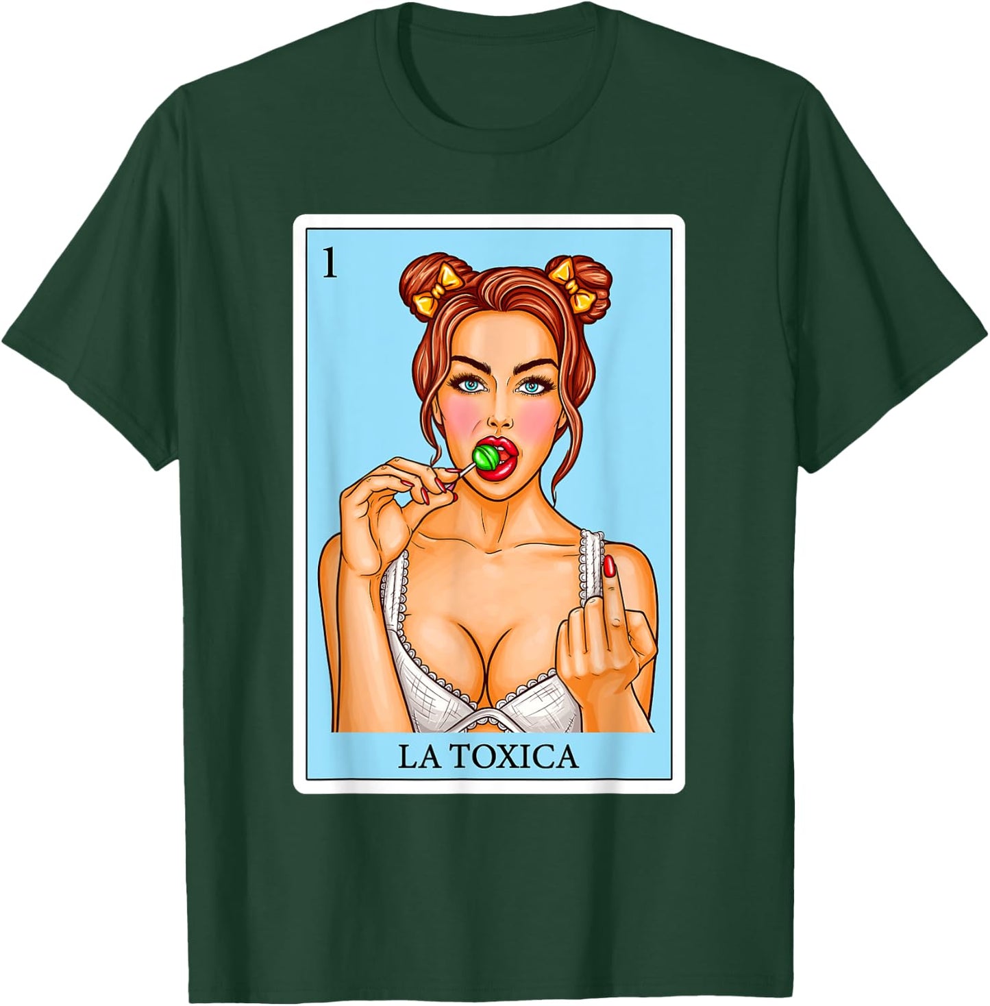 Toxica Women Gifts Spanish-Mexican Bingo Girls - La Toxica T-Shirt - T-Shirt | Forest