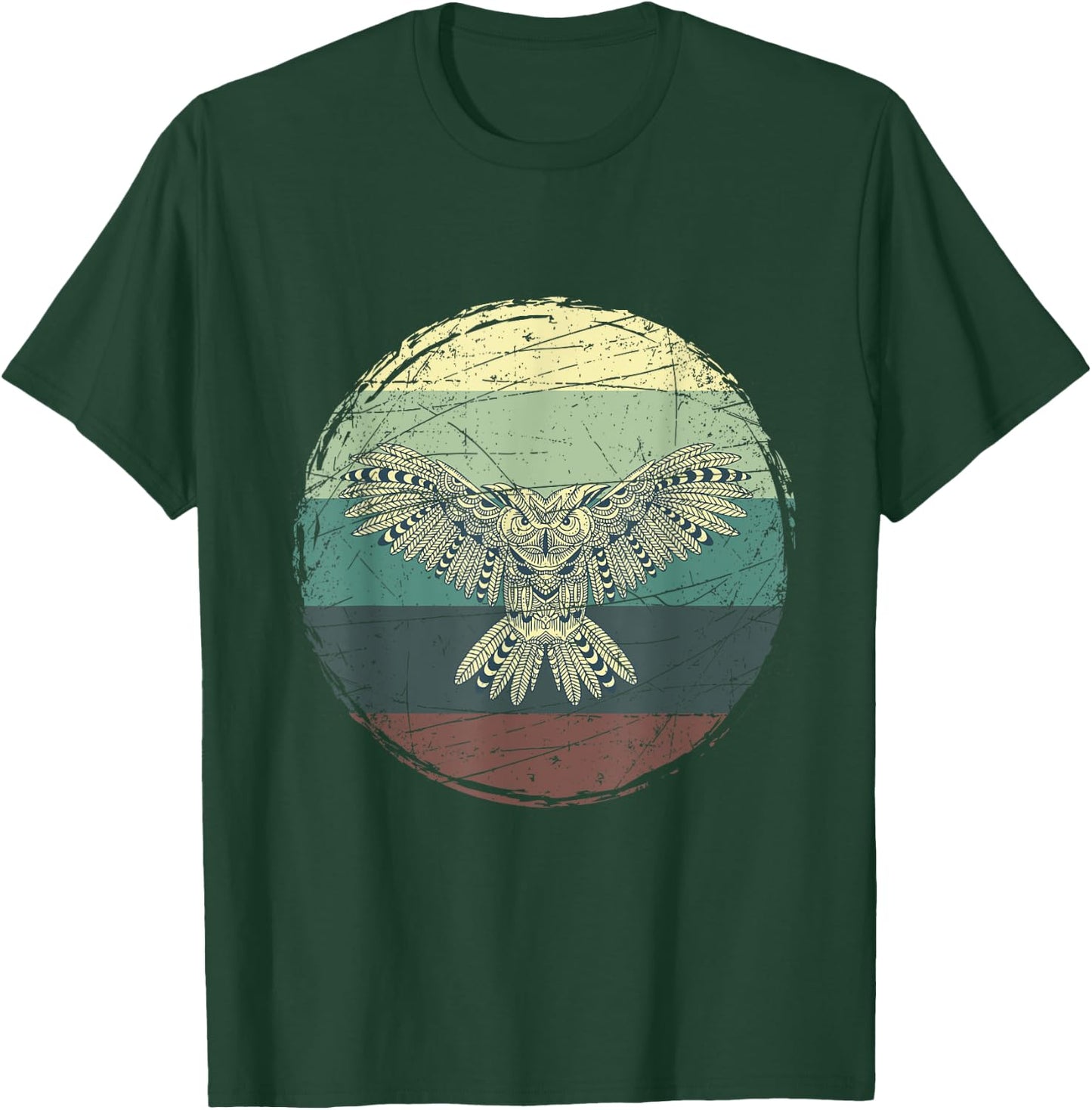 Retro Owl T-Shirt - T-Shirt | Forest