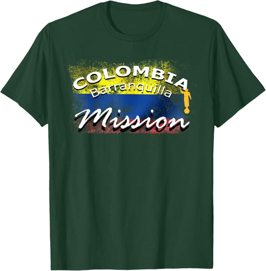 Colombia Barranquilla Mormon LDS Mission Missionary Gift T-Shirt - T-Shirt | Forest