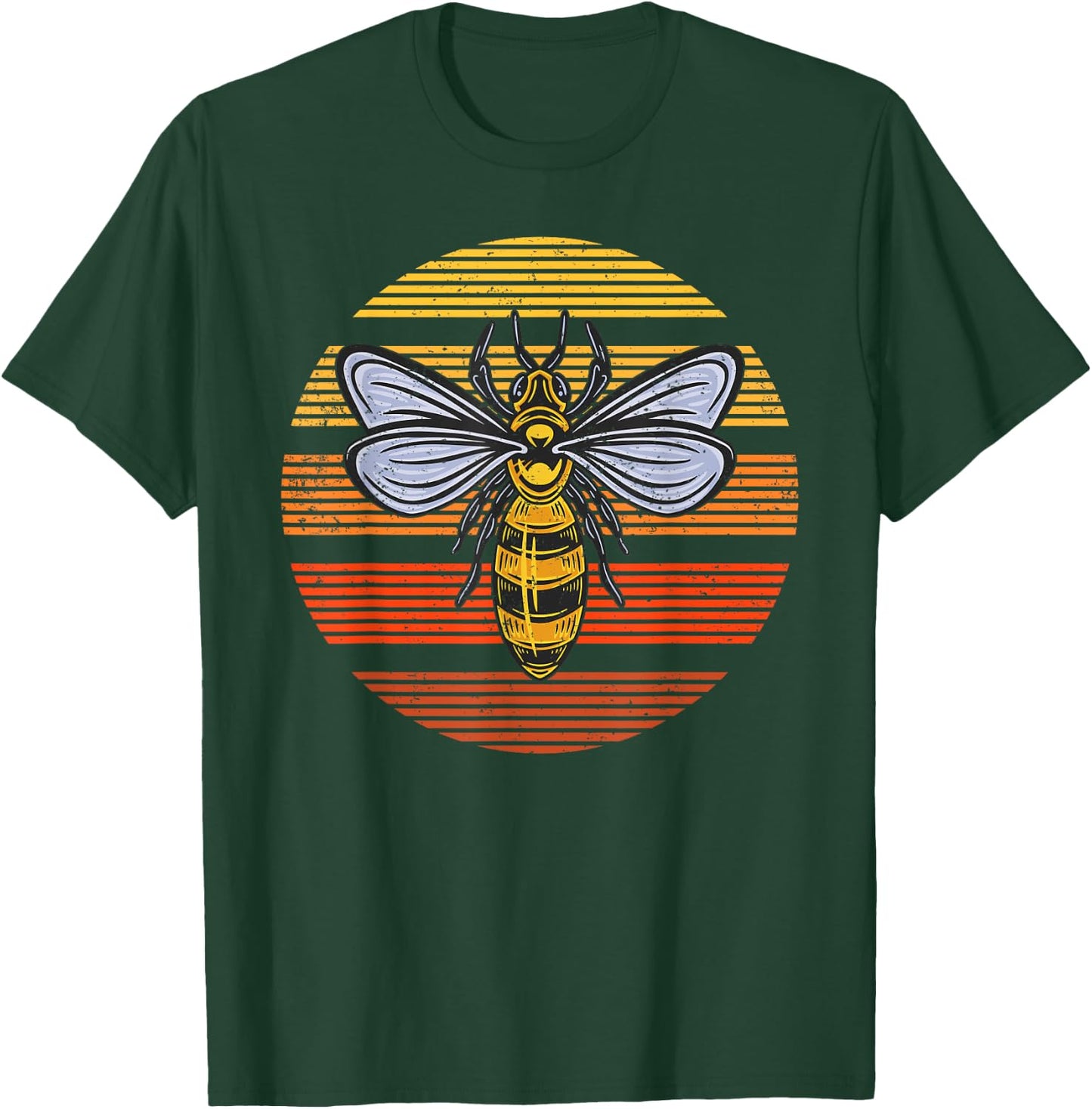 Wasp Insect Bird Lover Gift Vintage Retro Wasp T-Shirt - T-Shirt | Forest