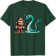 Bigfoot Loch Ness Monster Playdate for Nessie Lovers Kids T-Shirt - T-Shirt | Forest