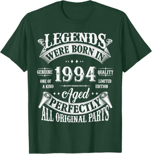 31st Birthday 31 Years Old Vintage Legends Born In 1994 T-Shirt - T-Shirt | Forest