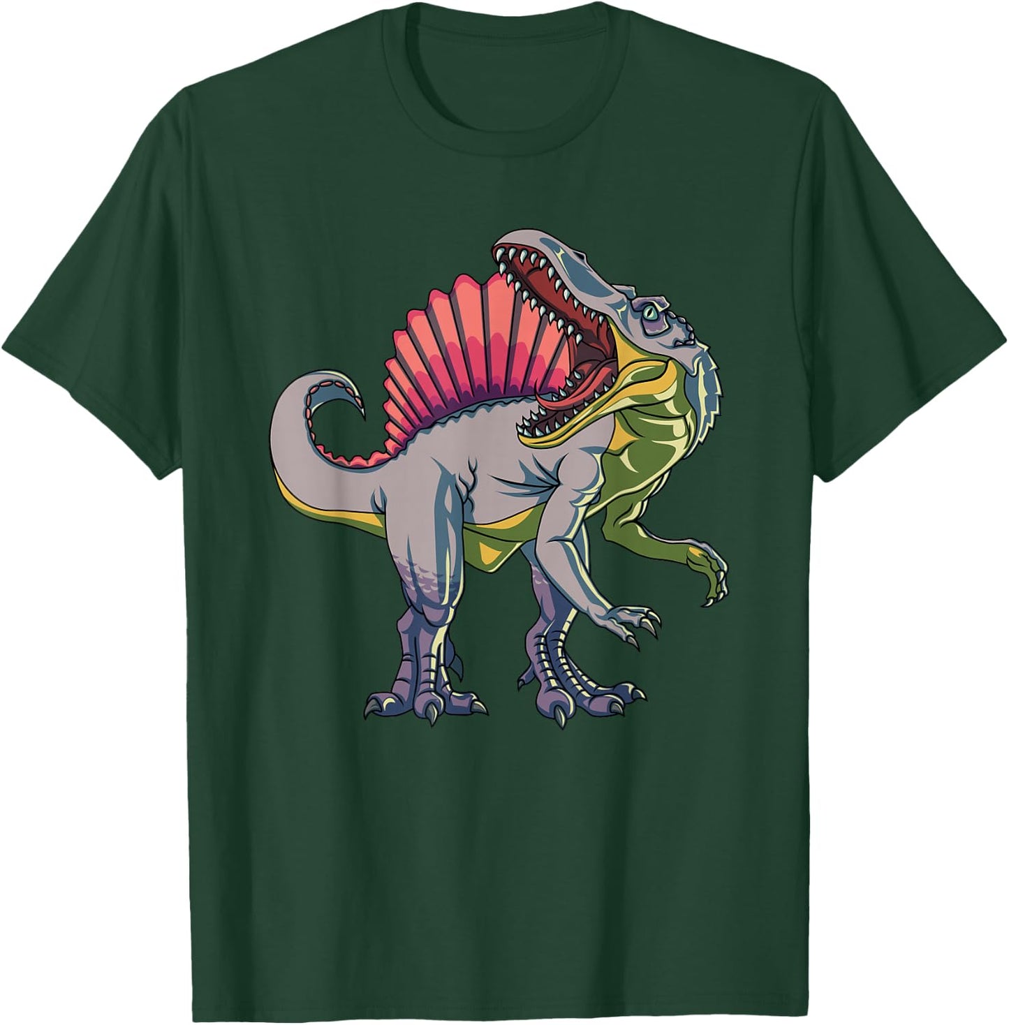 Realistic Spinosaurus Dinosaur Prehistoric Wildlife T-Shirt - T-Shirt | Forest