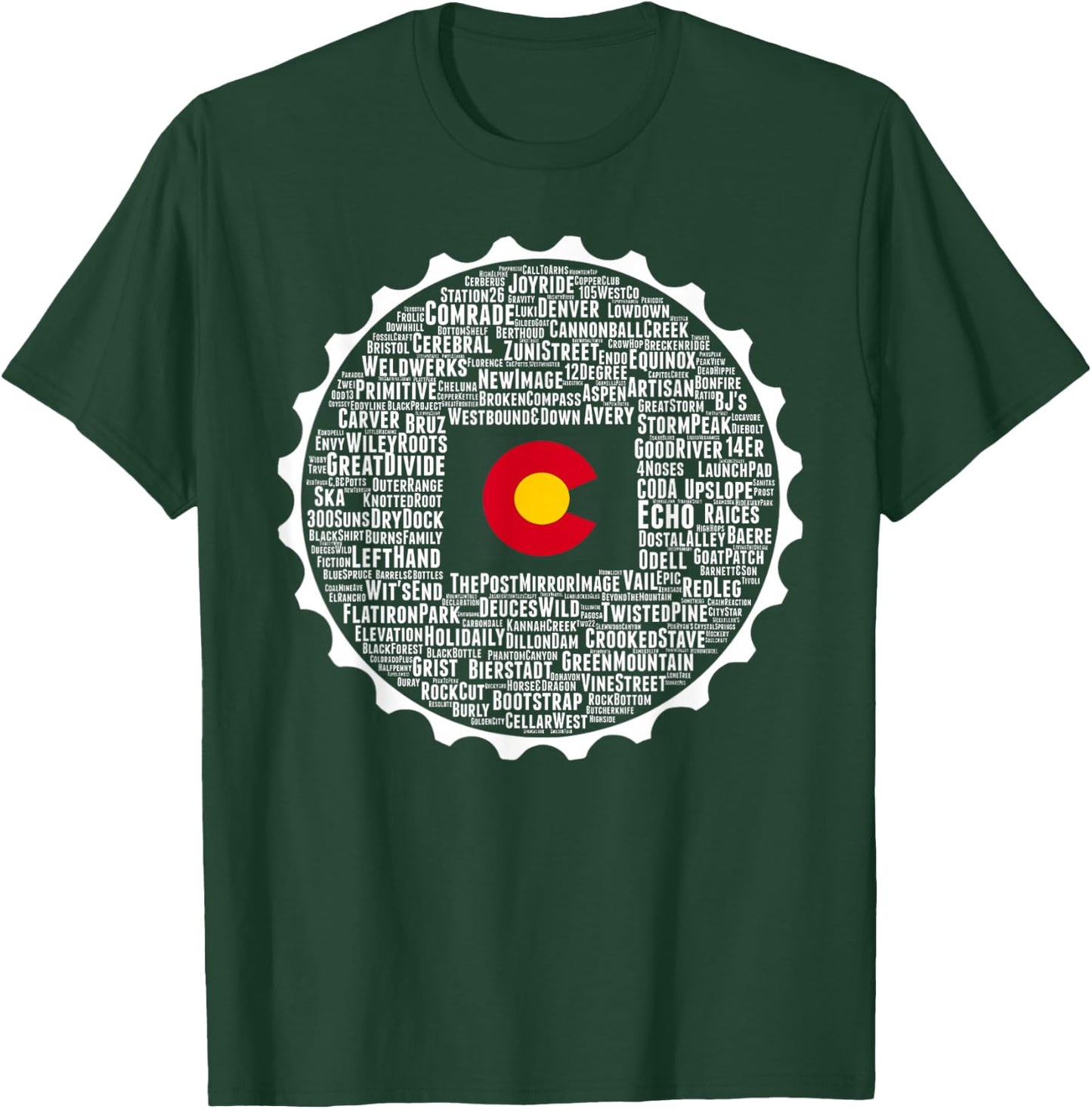 Drink Local Colorado Breweries T-Shirt - T-Shirt | Forest