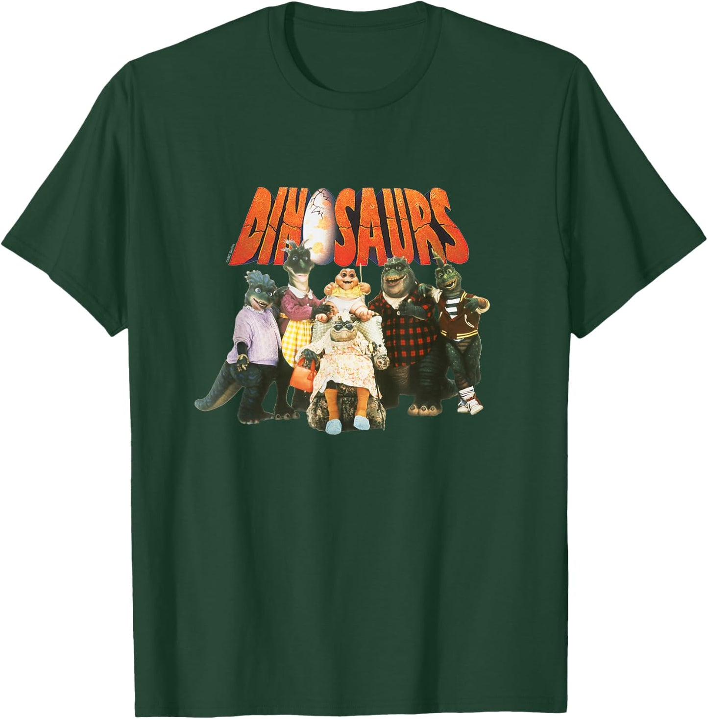 Dinosaurs Group with Logo T-Shirt - T-Shirt | Forest