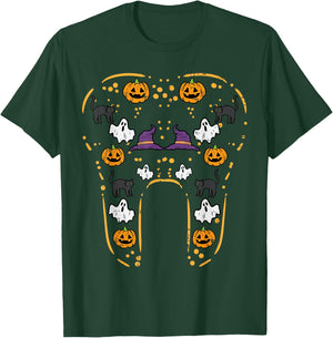 Halloween Tooth Dentist Teeth Dental Fall Costume Women Men T-Shirt - T-Shirt | Forest