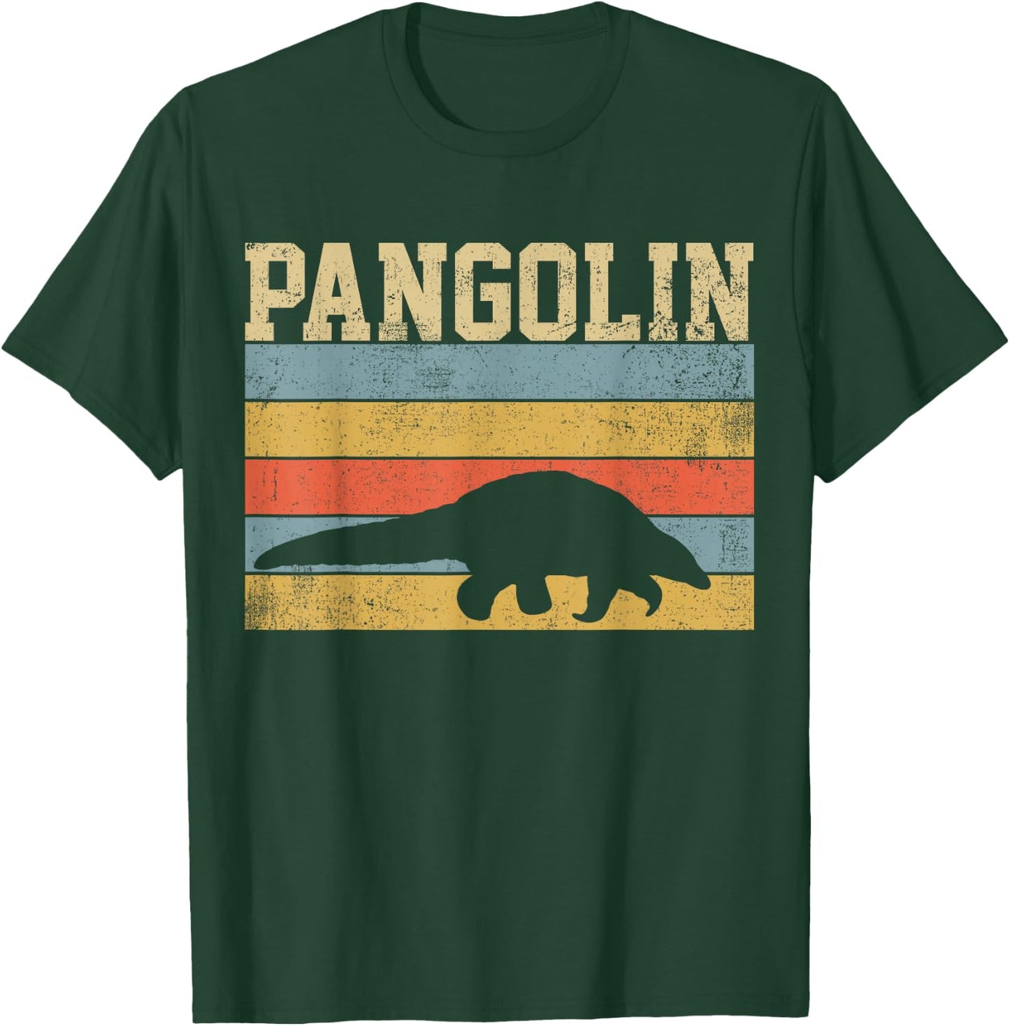 Pangolin Retro Vintage Gift T-Shirt - T-Shirt | Forest