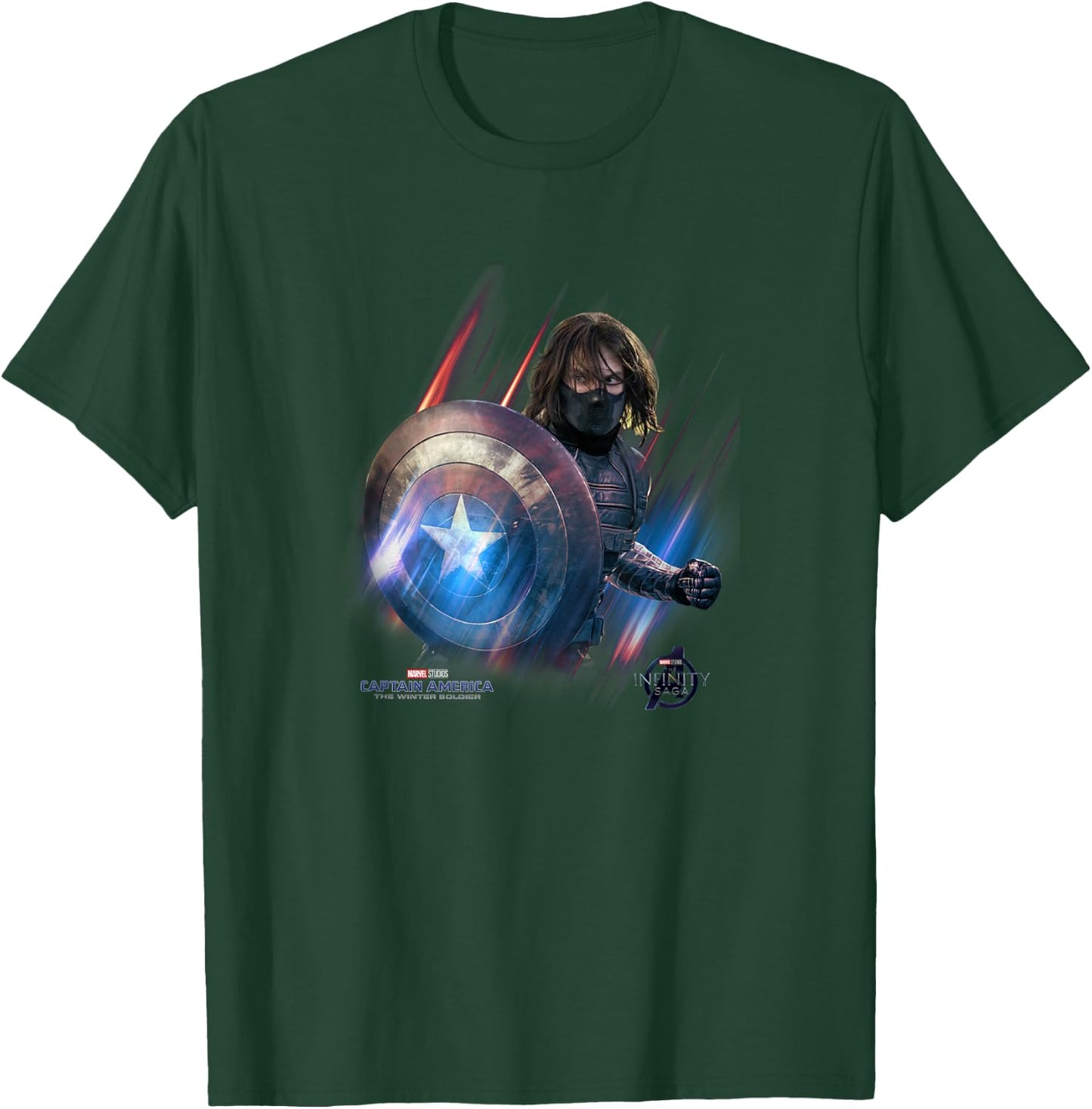 Marvel Year of The Shield Winter Soldier Swipe T-Shirt - T-Shirt | Forest